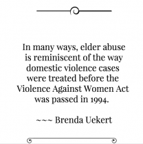 The Hidden Nature of Elder Abuse: an Interview with Brenda Uekert ...