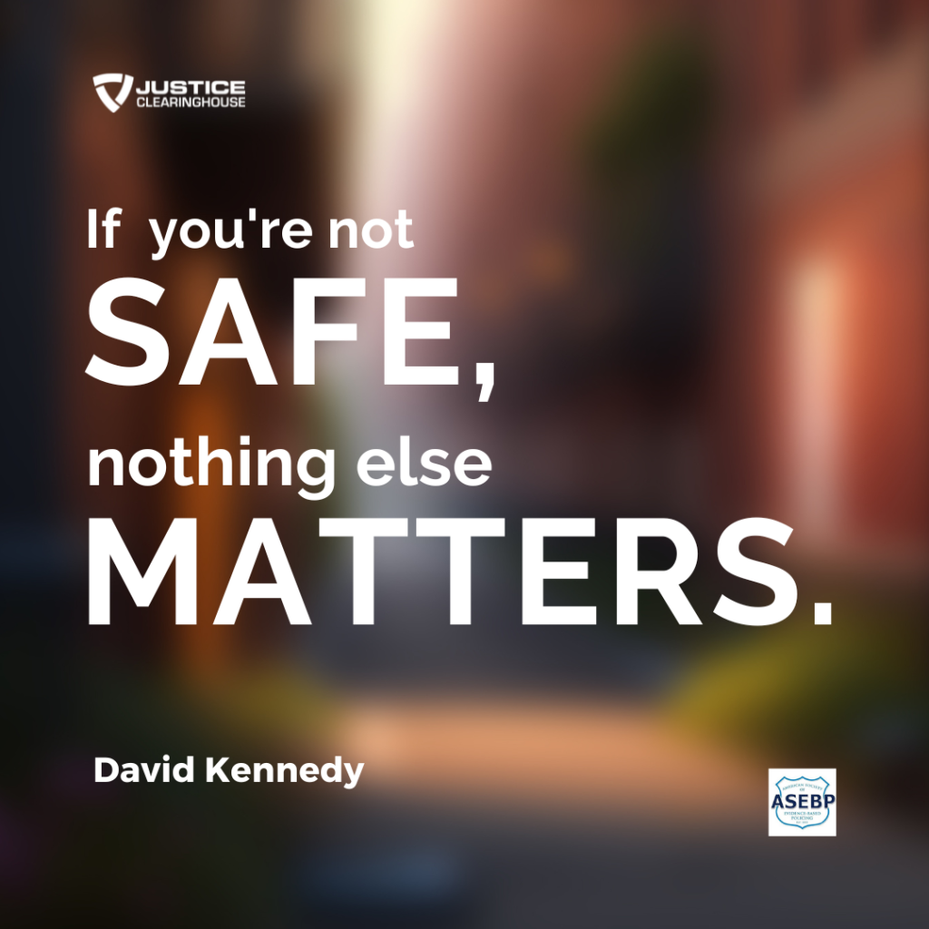 Safe Thoughts Thoughts about Safety from David Kennedy – Justice Clearinghouse
